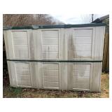 KETER STORAGE SHED WITH VENTS ON BACK - 76" H X