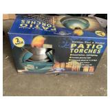 NEW STAINLESS STEEL BRUSHED FINISH PATIO TORCHES