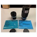 NIKKOR 55MM LENS AND NIKKOR 80-200 MM LENS