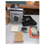 CALUMET 4X5 VIEW CAMERA WITH SCHNEIDER- KREUZNACH