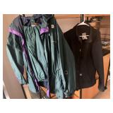 CARHART L JACKET BLACK AND GREEN STERNS X L