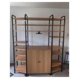 MODERN WALL UNIT 2 DOOR BASE OPEN SHELVES W/ TV