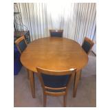 DINING ROOM TABLE AND 4 CHAIRS