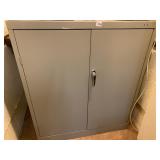 GRAY 2 DOOR STORAGE CABINET RUST FREE 42" H X 36"