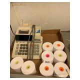 ADDING MACINE WITH PAPER