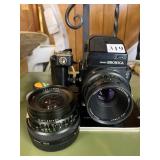 ZENA BRONICA WITH 75MM LENS AND 55 MM LENS