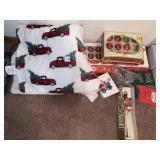 TRUCK BLANKET W/ X-MAS TREE