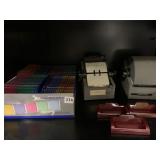 COLOR DISC. CASES, BUSINESS CARD HOLDERS, LEDGER