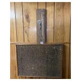 CORK BULLETIN BOARD, M. BITNER RACCOON PAINTED ON