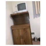 MICROWAVE CART, TV 13" TV