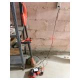B&D GRASS HOG WITH BACK UP BATTERY CHARGER & WIRE