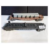 2 LIONEL FLAT RAIL CARS, 6424 & 6511