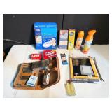 LEATHER TOILETRY KIT, CAST PROTECTOR, LARGE COVER