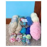 13+ FULL SKEINS OF YARN AND SOME PARTIALS