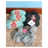 9 FULL SKEINS OF YARN