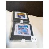 2 ATARI 5200 BAG KEPT GAME CARTRIDGES, ASTEROIDS