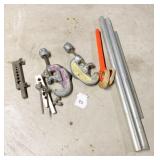 PIPE CUTTERS, PIPE, C CLAMPS