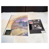 NEW STEELERS WALLET AND STEELERS YEARBOOK 2001