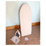 SMALL IRONING BOARD AND BLACK AND DECKER IRON
