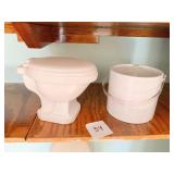 TOILET SHAPED ICE BUCKET AND SECOND ICE BUCKET
