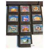 10 ATARI GAME CARTRIDGES INCLUDING CENTIPEDE,