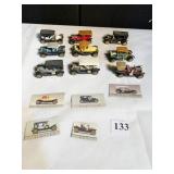 9 ANTIQUE CAR TOYS