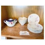 LOTUS BOWLS, 6 MADE IN GERMANY SALAD PLATES, MADE