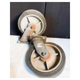 MADE IN THE USA.2 DOLLY WHEELS, 8", CULSON HI
