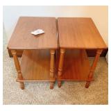 2 SMALL END STANDS, 13X18X20