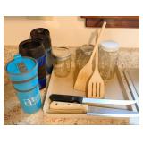 MASON JARS, TRAVEL MUGS, GOLDEN EAGLE KNIFE