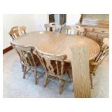 58X41 DINING ROOM TABLE WITH 4 CHAIRS, PLUS 2