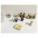 SALT AND PEPPER SHAKERS INCLUDING FIRE HYDRANT,