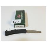 CASE KNIFE 00156 SINGLE LOCKING BLADE BLACK NOB