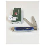 CASE KNIFE 6254SS TRAPPER DOUBLE BLADE BLUE NOB
