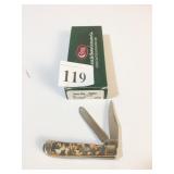 CASE KNIFE 08281 TINY TRAPPER NOB YELLOW CHESTNUT