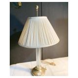 BRASS LAMP INNER SHADE HAS TEAR