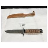 MILITARY ISSUE KNIFE OAMILL US NY WITH LEATHER