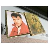 8X10 FRAMED PICTURE OF ELVIS AND MADONNA AND