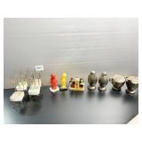 S & P SHAKERS, CHAIRS, BOY & GIRL PLASTIC, METAL