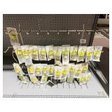 WIRE PEG HOOK DISPLAY RACK WITH ASSORTED SIZED,