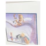 WINNIE THE POOH IN WINTER LITHOGRAPH 16.75 X