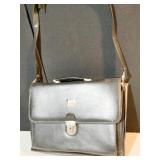 BRIEF CASE BLACK W/ SHOULDER STRAP AND HANDLE