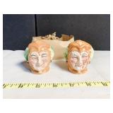 SALT AND PEPPER SHAKERS, JESTERS, MADE IN JAPAN
