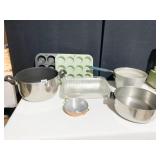 ALUM. COMM. PANS, FARBERWARE PAN, ETC.