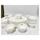 WESTMORELAND PLATES, CUPS, BOWLS