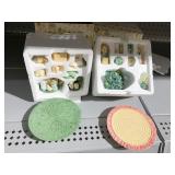 2 PRECIOUS MOMENTS MINI TEA SETS, CHRISTMAS