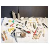 VINTAGE COOKING TOOLS, GRATER, PEELERS, WINE