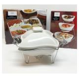 B SMITH 3 TIER APPETIZER TOWER, 5 PC SERVER ON