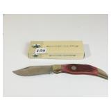 ROUGH RIDER RR279 SINGLE LOCKING BLADE RED HANDLE