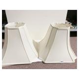 PAIR OF MATCHING LAMP SHADES, 7X14X16.5